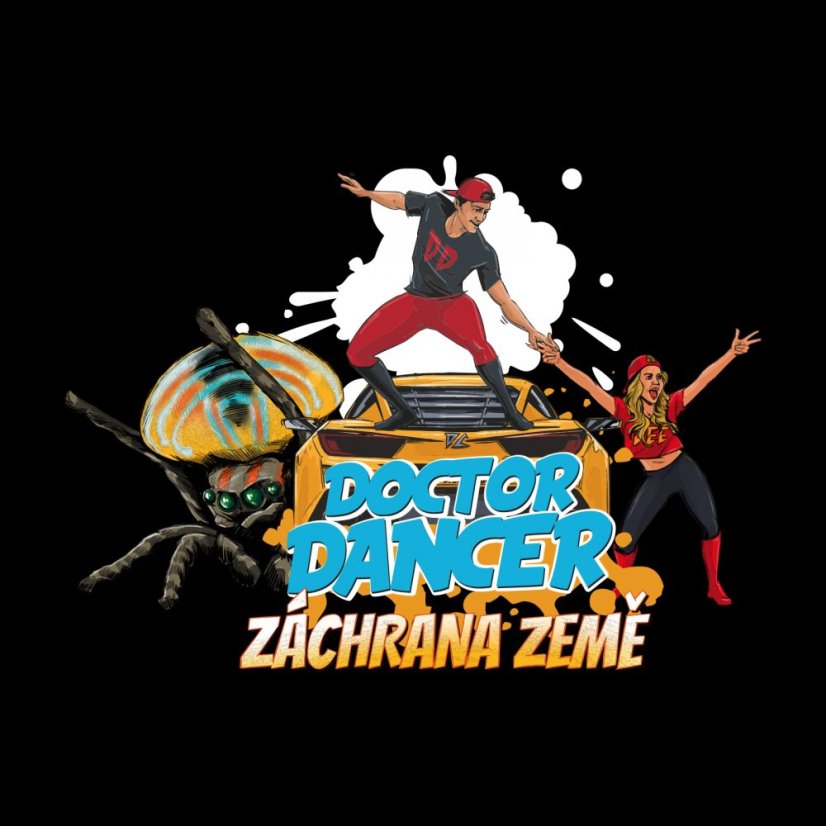 Mikina komiks dětská černá