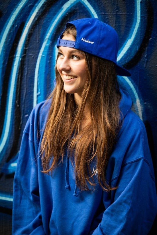 Snapback Mozkoun modrá - Velikost: UNI