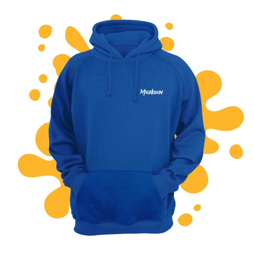 Mikina Mozkoun dětská modrá - Velikost: děti 3 - 4 let