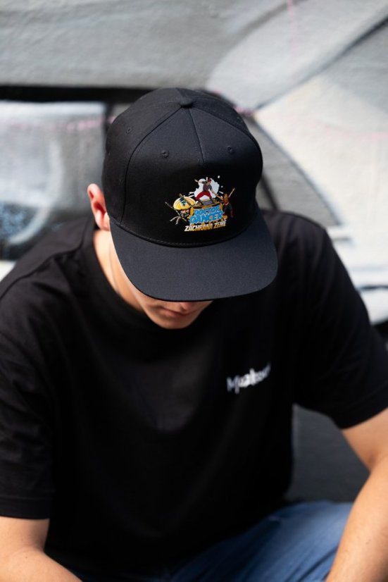 Snapback komiks červená - Velikost: UNI