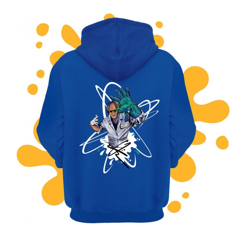 Mikina Mozkoun dětská modrá - Velikost: děti 3 - 4 let