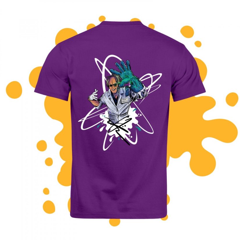 Tričko Mozkoun dětské fialové - Velikost: děti 7 - 8 let