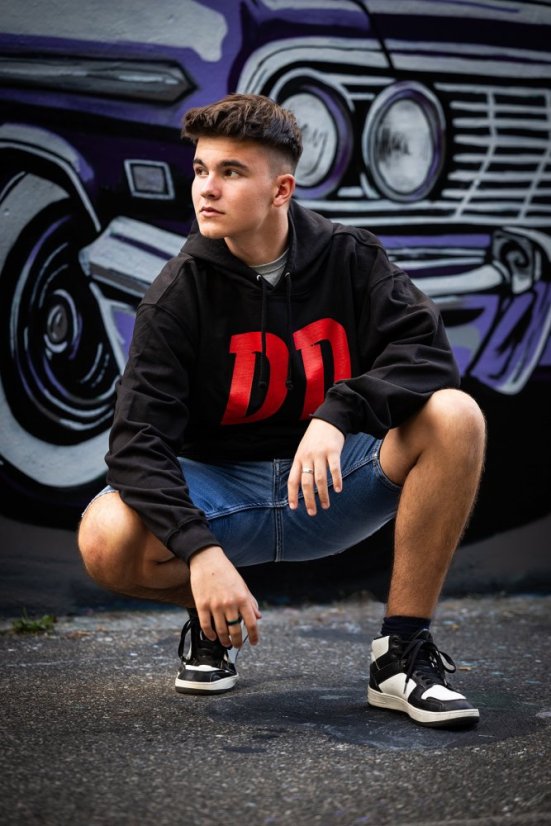 Mikina original DD dětská černá - Velikost: děti 3 - 4 let