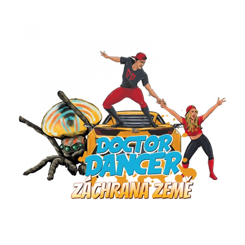 Tričko komiks dětské bílé - Velikost: děti 1 - 2 let