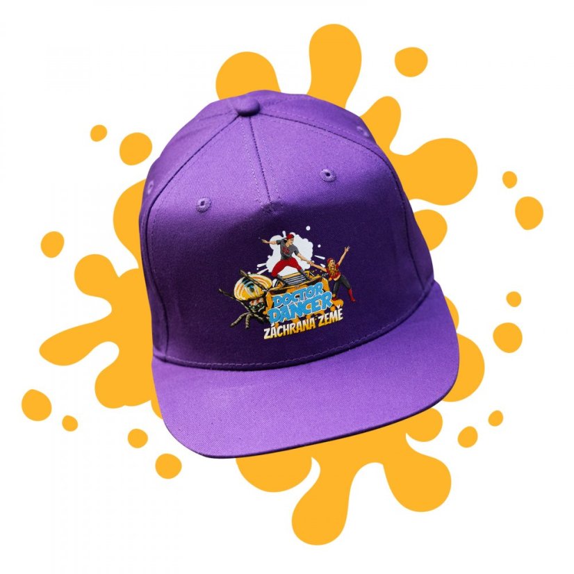 Snapback komiks fialová - Velikost: UNI