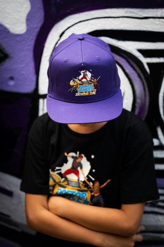 Snapback komiks červená - Velikost: UNI