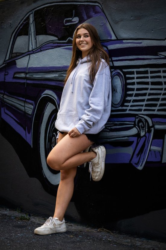 Mikina Mozkoun červená - Velikost: S