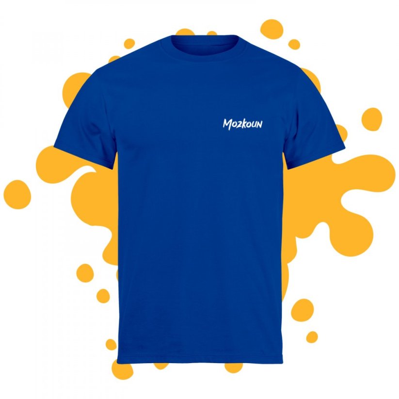 Tričko Mozkoun modré - Velikost: XL
