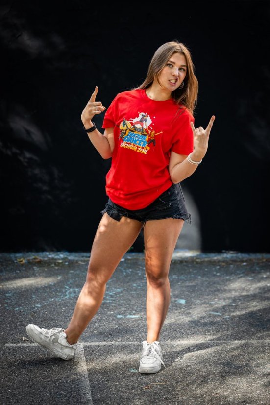 Tričko komiks dětské fialové