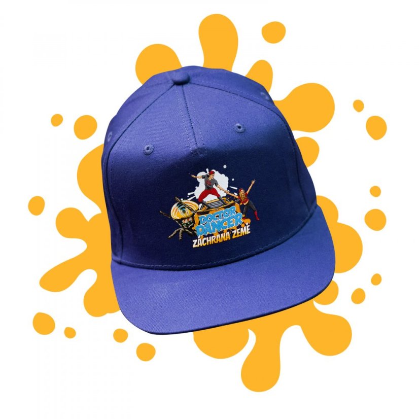 Snapback komiks modrá