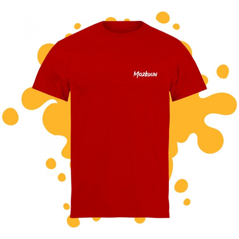 Tričko Mozkoun červené - Velikost: XL