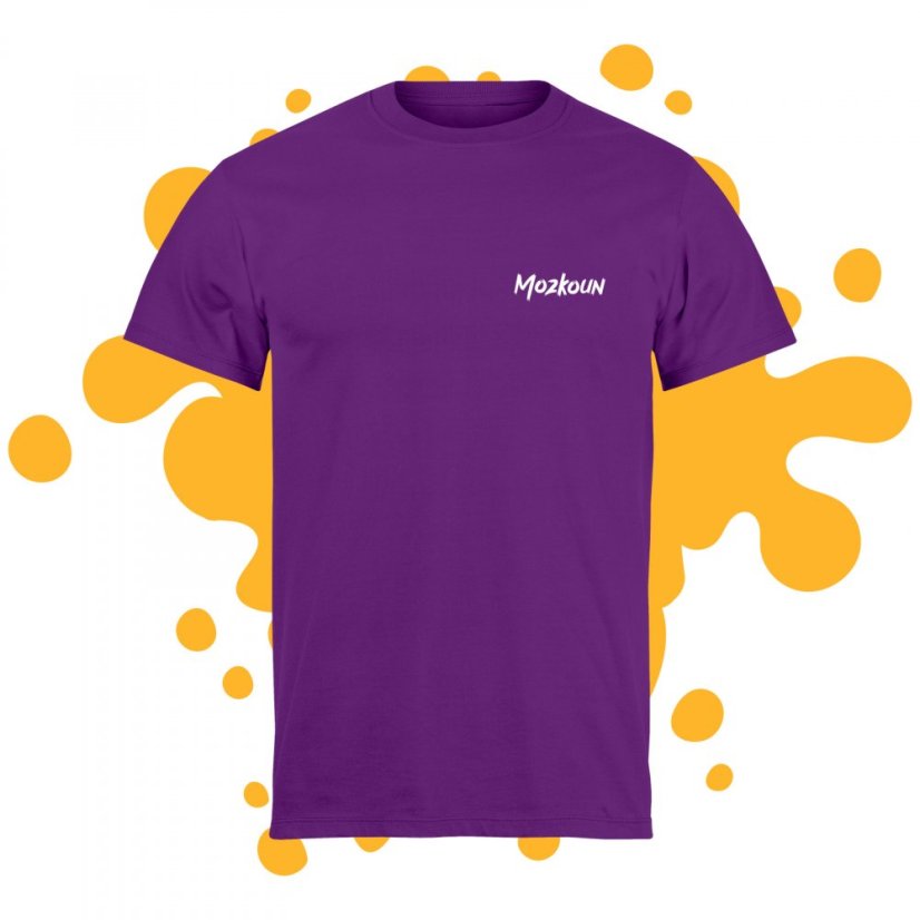 Tričko Mozkoun dětské fialové - Velikost: děti 7 - 8 let