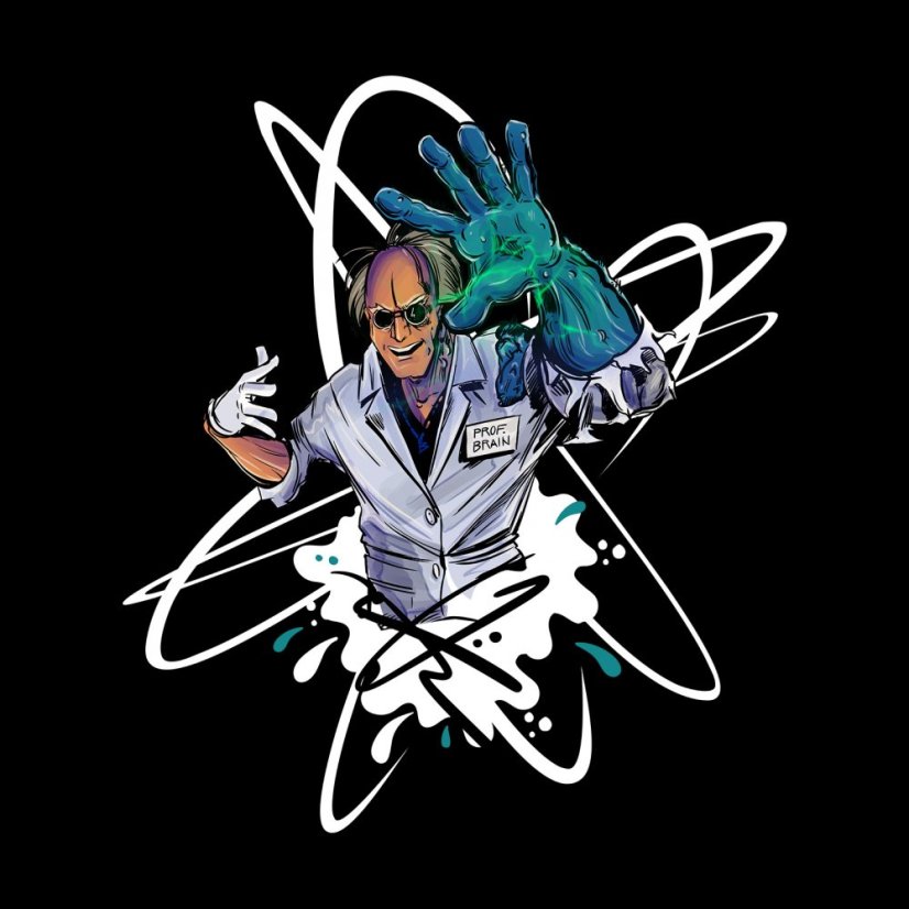 Tričko Mozkoun dětské černé - Velikost: děti 1 - 2 let