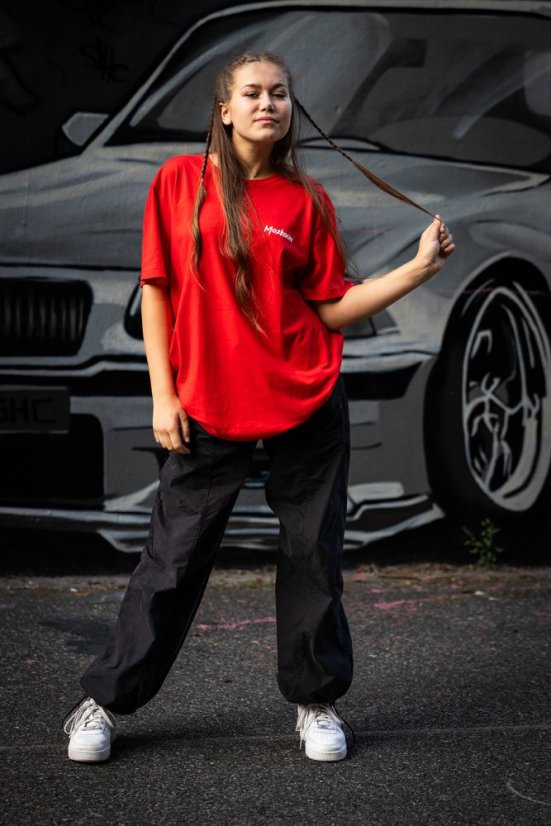 Tričko Mozkoun dětské červené - Velikost: děti 12 - 14 let