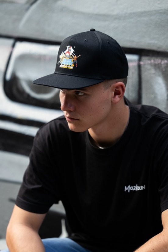 Snapback komiks červená - Velikost: UNI